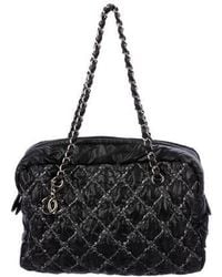 Women S Chanel Briefcases And Work Bags Chanel Tweed On Sch Bowler Bag Silver Lyst
