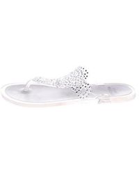 stuart weitzman clear jelly flats