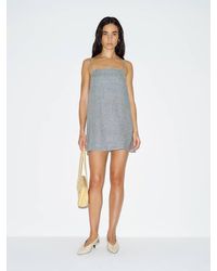 Reformation Aubree Linen Dress in Red | Lyst
