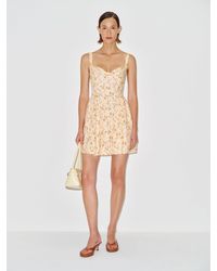 Reformation - Birdie Linen Mini Dress 0 - Lyst