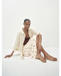 Reformation - Luna Flat Sandal 5 - Lyst