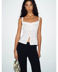 Reformation - Eveline Top Lace 0 - Lyst