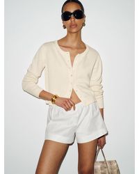 Reformation - Clara Cotton Crew Cardigan - Lyst