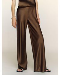 Reformation - Gale Satin Mid Rise Bias Pant - Lyst