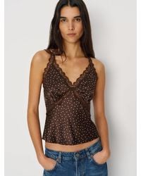 Reformation - Monica Silk Top - Lyst