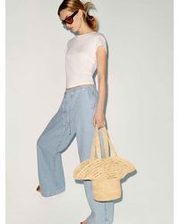 Reformation - Sonia Hat Bag Raffia - Lyst
