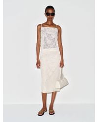 Reformation - Helen Low Waist Midi Skirt Lace 0 - Lyst