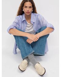 Reformation - Francine Ruched Loafer - Lyst