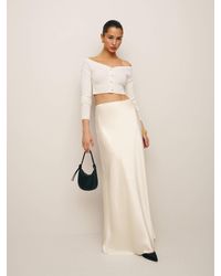 Reformation - Bella Silk Skirt - Lyst