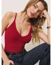 Reformation - Peony Ribbed Sweater Tank Top - Lyst