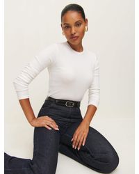 Reformation - Davy Long Sleeve Crewneck T-Shirt - Lyst