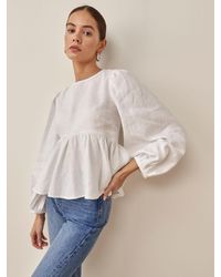 Reformation Rind Linen Top | Lyst