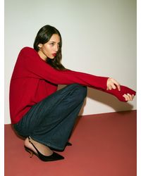 Reformation - Cassie Slingback Heel Patent 6 - Lyst