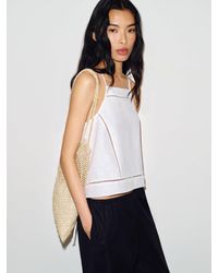 Reformation - Dario Linen Top - Lyst