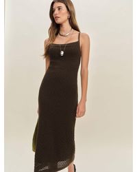 Reformation - Demi Linen Cotton Sweater Dress - Lyst