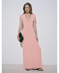 Reformation Finnian Knit Dress in Natural | Lyst