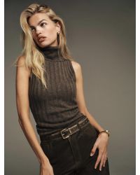 Reformation - Rowyn Cashmere Turtleneck Tank - Lyst