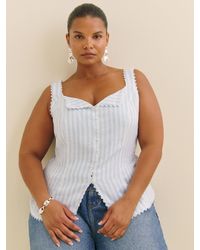 Reformation - Viola Linen Top Es - Lyst