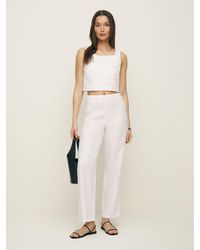 Reformation - Petites Remi Cropped Linen Pant - Lyst