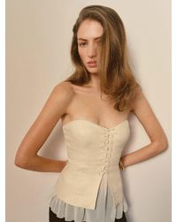 Reformation - Colette Linen Top 0 - Lyst