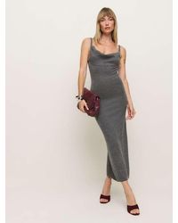 Reformation Isabelle Regenerative Wool Embroidered Sweater Dress in Natural  | Lyst