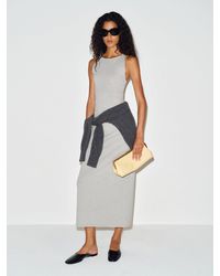 Reformation - Teddi Knit Dress Heather - Lyst