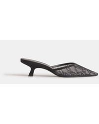 Reformation - Wilda Kitten Mule Lace - Lyst