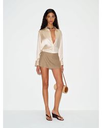 Reformation - Laurel Linen Skort - Lyst