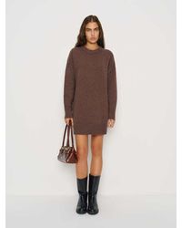 Reformation Ginny Cotton Sweater Dress in Blue | Lyst