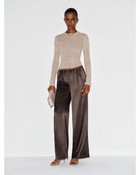 Reformation - Stacey Satin Short Pant Pearl - Lyst