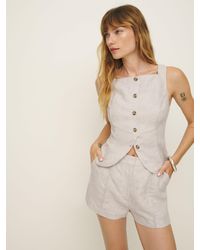 Reformation - Emily Linen Two Piece - Lyst