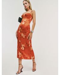 Reformation - Stormi Satin Dress - Lyst