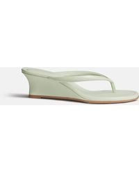 Reformation - Amelia Thong Wedge Sandal - Lyst