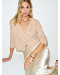 Reformation - Clara Cashmere Crew Cardigan - Lyst