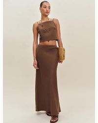 Reformation - Bella Linen Skirt - Lyst