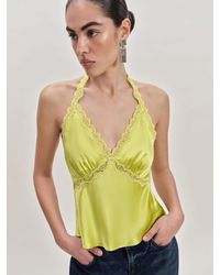 Reformation - Monica Silk Top - Lyst