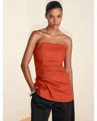 Reformation - Aurina Linen Top - Lyst