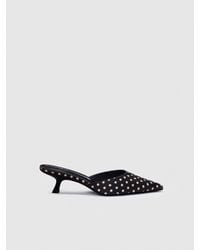 Reformation - Wilda Kitten Mule 5 - Lyst