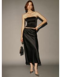 Reformation - Layla Silk Skirt 0 - Lyst