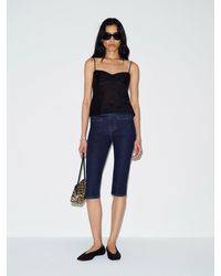 Reformation - Zoee Stretch Mid Rise Capri Jeans Denim - Lyst