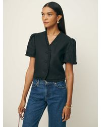 Reformation - Bess Linen Top - Lyst