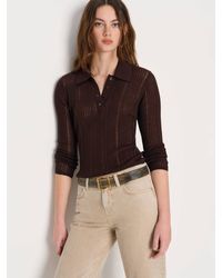 Reformation - Hermia Regenerative Merino Polo - Lyst