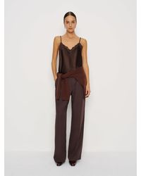 Reformation - Teddy Silk Top - Lyst