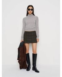 Reformation - Carla Low Waist Wool Skirt 6 - Lyst