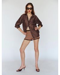 Reformation - Darla Cotton Micro Short - Lyst