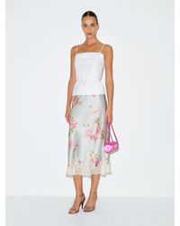 Reformation - Carolina Silk Skirt - Lyst