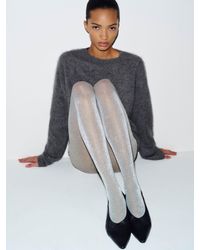 Reformation - Swedish Stockings Tora Shimmery Tights Light - Lyst