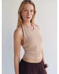 Reformation - Quill Cashmere Halter Tank Top - Lyst