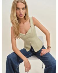 Reformation - Viola Linen Top 6 - Lyst