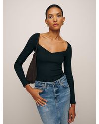 Reformation - Leighton Knit Top - Lyst